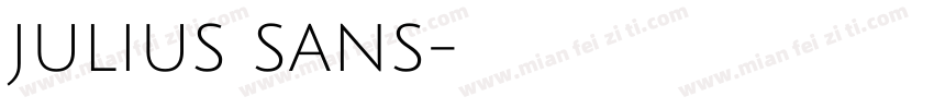 JULIUS SANS字体转换